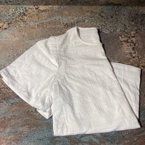 Nine West short sleeve white shirt NWOT